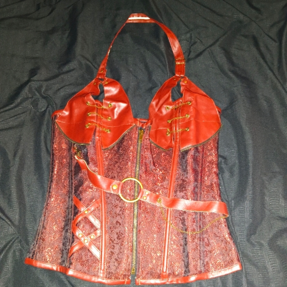 Steampunk corset top size L